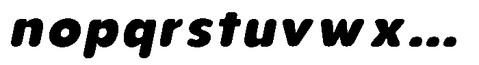 Aukim II Circled Heavy Italic Font LOWERCASE