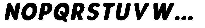 Aukim II Circled Heavy Narrow Italic Font UPPERCASE
