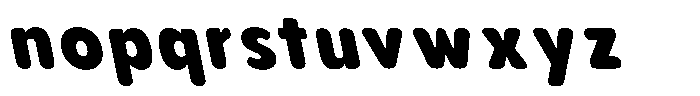 Aukim II Circled Heavy Narrow Slanted Font LOWERCASE