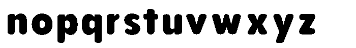Aukim II Circled Heavy Narrow Font LOWERCASE