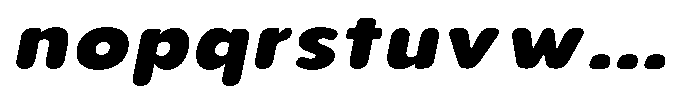 Aukim II Circled Heavy Wide Italic Font LOWERCASE