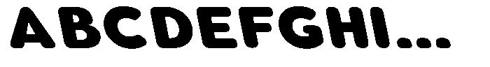 Aukim II Circled Heavy Wide Slanted Font UPPERCASE