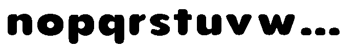 Aukim II Circled Heavy Wide Font LOWERCASE