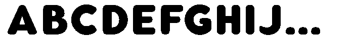Aukim II Circled Heavy Font UPPERCASE