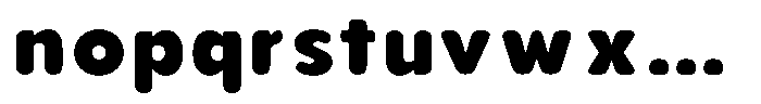 Aukim II Circled Heavy Font LOWERCASE