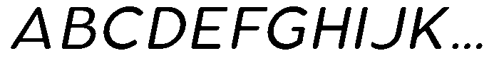 Aukim II Circled Italic Font UPPERCASE
