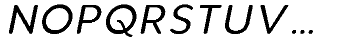 Aukim II Circled Italic Font UPPERCASE