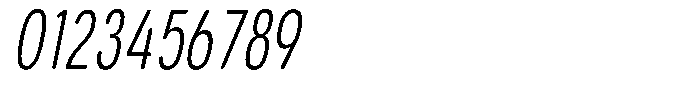 Aukim II Circled Light Compressed Italic Font OTHER CHARS