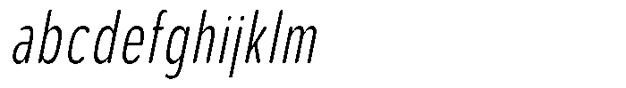 Aukim II Circled Light Compressed Italic FONT