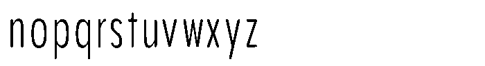 Aukim II Circled Light Compressed Font LOWERCASE