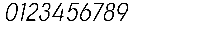 Aukim II Circled Light Condensed Italic Font OTHER CHARS