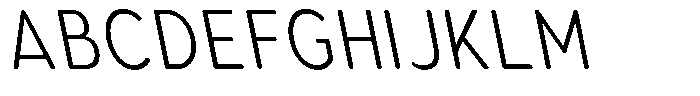 Aukim II Circled Light Condensed Sl Font UPPERCASE