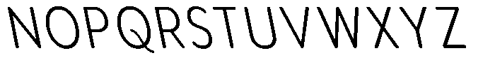 Aukim II Circled Light Condensed Sl Font UPPERCASE