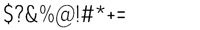 Aukim II Circled Light Condensed Font OTHER CHARS