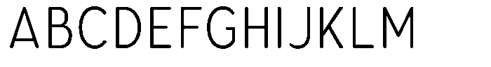 Aukim II Circled Light Condensed Font UPPERCASE