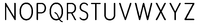 Aukim II Circled Light Condensed Font UPPERCASE