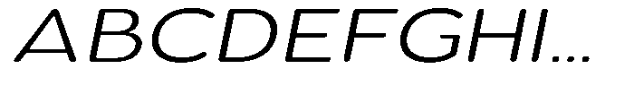 Aukim II Circled Light Expanded Italic Font UPPERCASE