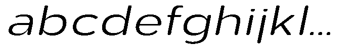 Aukim II Circled Light Expanded Italic FONT