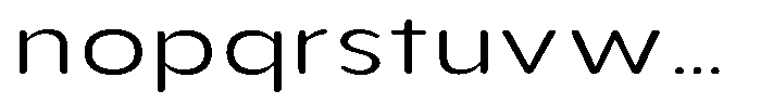 Aukim II Circled Light Expanded Font LOWERCASE