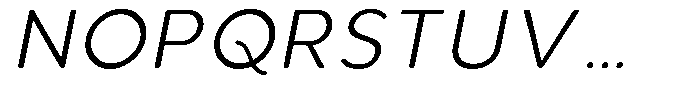 Aukim II Circled Light Italic Font UPPERCASE