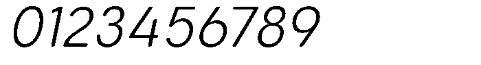 Aukim II Circled Light Narrow Italic Font OTHER CHARS