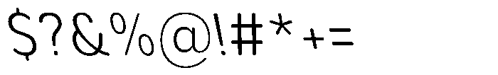 Aukim II Circled Light Narrow Slanted Font OTHER CHARS