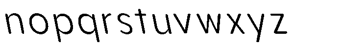 Aukim II Circled Light Narrow Slanted Font LOWERCASE