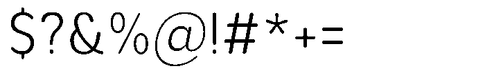 Aukim II Circled Light Narrow Font OTHER CHARS