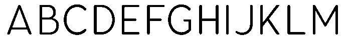 Aukim II Circled Light Narrow Font UPPERCASE