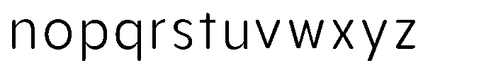 Aukim II Circled Light Narrow Font LOWERCASE