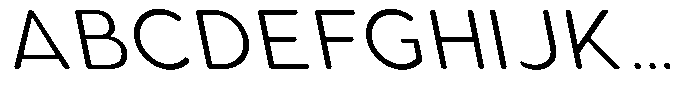 Aukim II Circled Light Slanted Font UPPERCASE