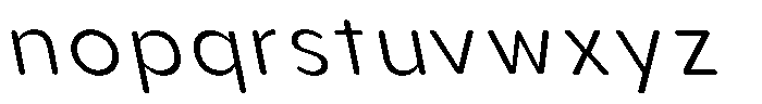 Aukim II Circled Light Slanted Font LOWERCASE