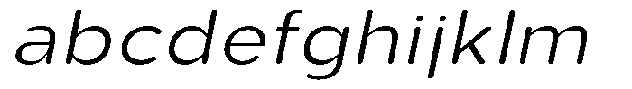 Aukim II Circled Light Wide Italic FONT