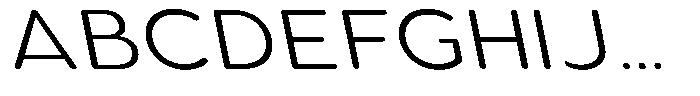 Aukim II Circled Light Wide Slanted Font UPPERCASE
