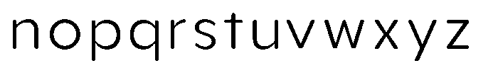 Aukim II Circled Light Font LOWERCASE