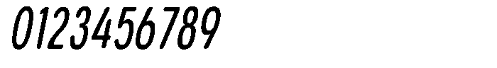 Aukim II Circled Medium Comp Italic Font OTHER CHARS