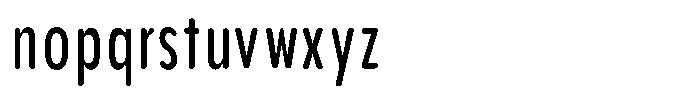 Aukim II Circled Medium Compressed Font LOWERCASE