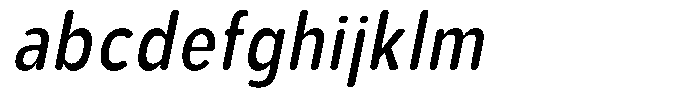 Aukim II Circled Medium Condensed Italic FONT