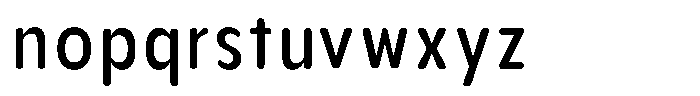 Aukim II Circled Medium Condensed Font LOWERCASE