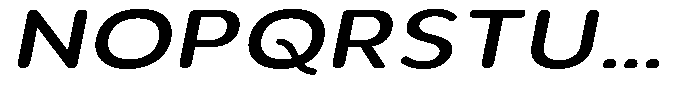 Aukim II Circled Medium Expanded Italic Font UPPERCASE