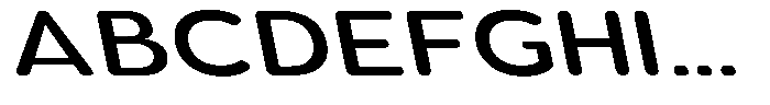 Aukim II Circled Medium Expanded Sl Font UPPERCASE