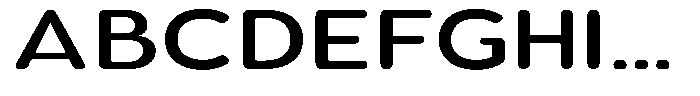 Aukim II Circled Medium Expanded Font UPPERCASE
