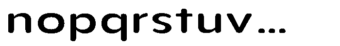 Aukim II Circled Medium Expanded Font LOWERCASE