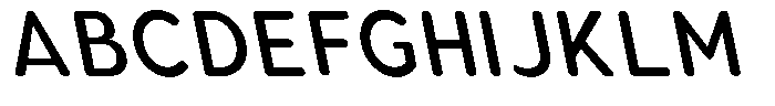 Aukim II Circled Medium Narrow Sl Font UPPERCASE