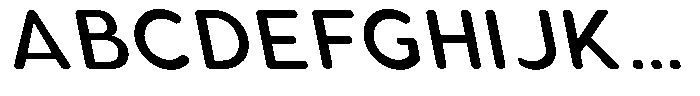 Aukim II Circled Medium Slanted Font UPPERCASE