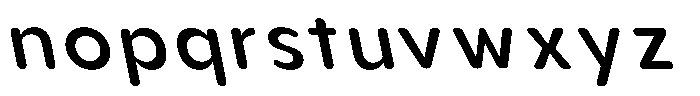 Aukim II Circled Medium Slanted Font LOWERCASE