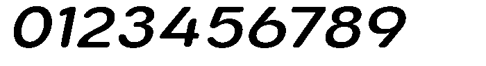 Aukim II Circled Medium Wide Italic Font OTHER CHARS