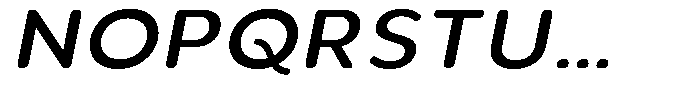 Aukim II Circled Medium Wide Italic Font UPPERCASE