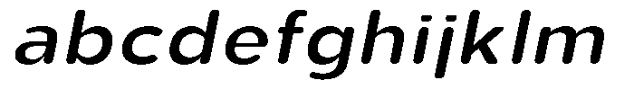 Aukim II Circled Medium Wide Italic FONT