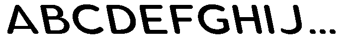 Aukim II Circled Medium Wide Slanted Font UPPERCASE